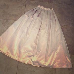 Vintage Hampton Nites Champagne full skirt size 4